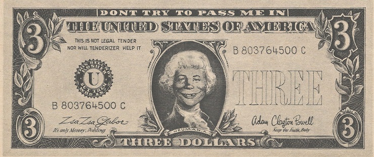 3 dollar bill